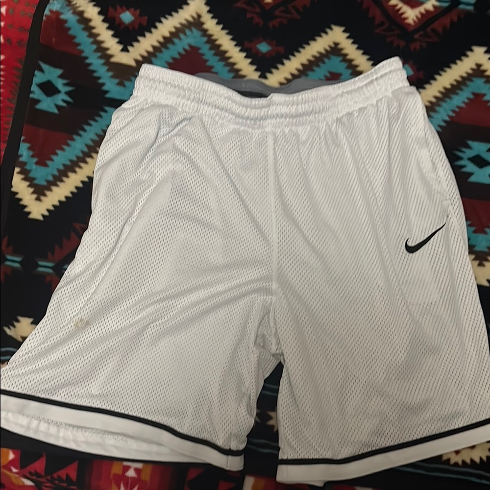 Nike White Athletic Performance Shorts